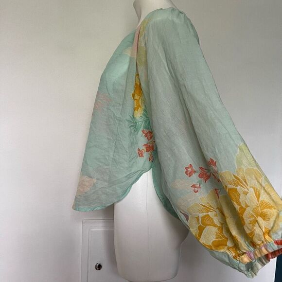 Farm Rio Floral Boho Pheasant Top - Picture 5 of 8